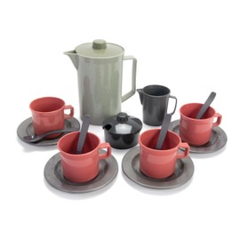 Andreu Toys Dantoy - Green Bean Coffee Set - For Kitchen Game - Made from Recycled Plastic with the Swan Logo - Unique Shades and Combinations