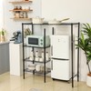 Huwena Mini Fridge Cabinet with Storage Shelf for Dorm 4