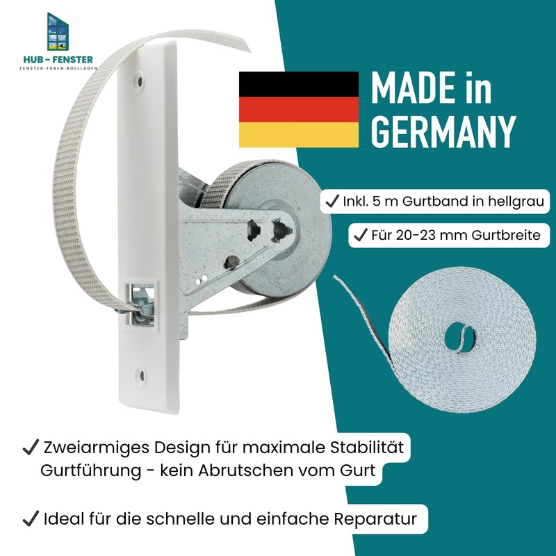 Roller Shutter Belt Winder Inlet Belt Roller [With 5 m