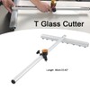 T-Shaped Glass Cutting Tool ECUTEE 23.6" T-Cutter Glass Cutting Tools