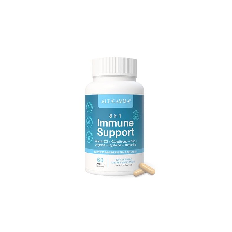 Immune Support Supplement Suplementos Alimenticios Reforzar Defensas Vitaminas Glutation Capsulas