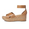 Johnston & Murphy Women's Gigi Cross Band Sandal Wedge, Tan,