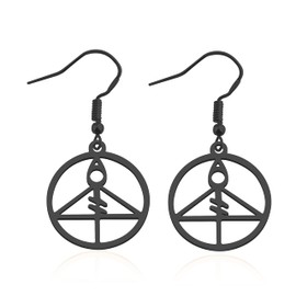 Owl House Inspired Bright Glyph Earrings Owl House Fan Gift, Stainless Steel