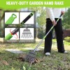 WORKPRO Heavy Duty Metal Leaf Rakes 11 Steel Tines w/72"