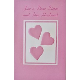 Greeting Card A Lot of Love and The Fondest Thoughts For A Dear Sister and Brother-in-Law - Happy Valentine's Day to Both of You