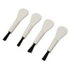 20pcs White Handle Black Hair Sound Aid Cleaning Brush Professional