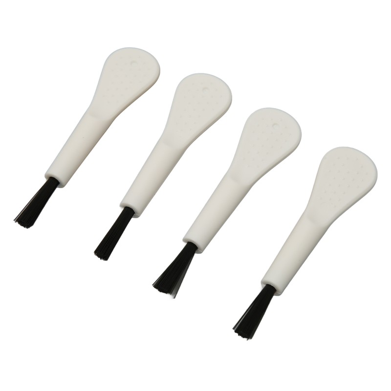 20pcs White Handle Black Hair Sound Aid Cleaning Brush Professional