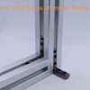 12 Sets Black 1010 Series Aluminum Extrusion L-Shape Inside Corner