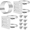 SYUNASYU Security Camera Mounting Bracket, Cylindrical Column, Full Set, Ready-to-Use,