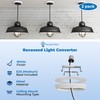 OHLECTRIC Recessed Can Light Conversion Kit to Pendant Lights –