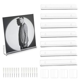 8Pcs Estantes Flotantes para Discos de Vinilo, Soporte para Vinilos