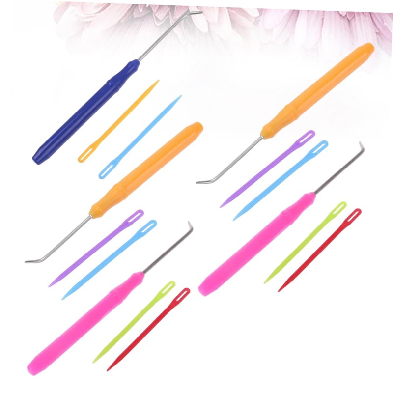 Tofficu 15pcs Knitting Loom Crochet Hooks Crochet Tools Knitting Kit