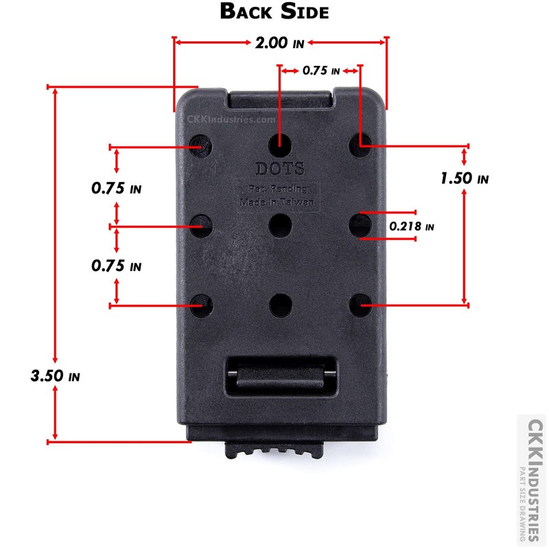 Large Combat Loop Belt Clip Holster Attachment – (2 Pack)