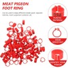 AIMALL 100 PCS Pigeon Bayonet Digital Foot Ring, 10mm Pigeon