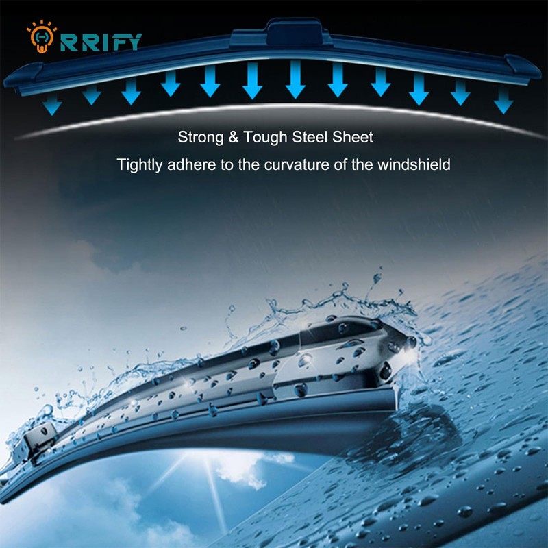 ORRIFY Rear Windshield Wiper Blade Arm Set for Toyota Prius