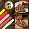 1000 Pcs Steak Markers - Colorful Plastic Meat Doneness Picks,