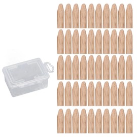 100 Pack Pocket Hole Plugs, Premium Wood Jig for Woodworking Tool, Storage Case Included for DIY Projects (Oak)