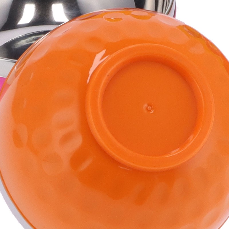 6Pcs set Color Stainless Steel Bowl Heat Insulation Salad Noodles