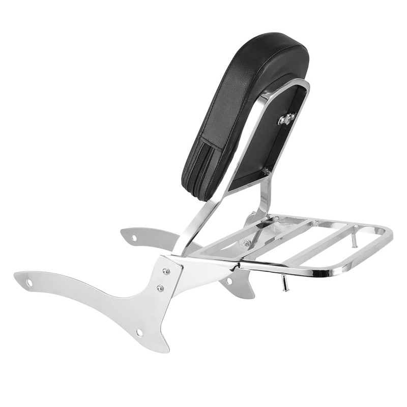 DSISIMO Motorcycle Rear Backrest Sissy Bar With Luggage Rack Compatible
