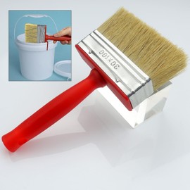 Roellgs 2pcs 100mm Fence Brush Paint Floor Brush Wood Block Brush, Suitable for all kinds of painting jobs