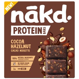 BARRA DE FRUTOS SECOS Y NUECES SABOR CACAO NAKD PROTEIN 12/3 45 g 45