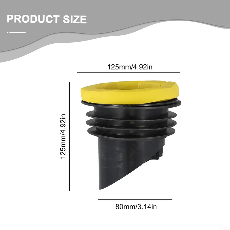 Cloudpower Toilet Flange Sealing Ring With Anti Backflow Valve, LeakProof
