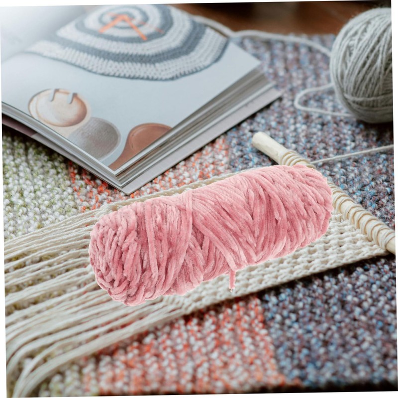 DOITOOL 3 Rolls Thick Chenille Yarn for DIY Projects Comfortable