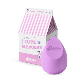 Maea Beauty® Over The Moo Cutie Blenders | Moo Moo Puff Classic Tear Drop Makeup Sponge | Vegan Latex-Free Beauty Blender | Seamless All-Over Foundation Blending (Purple)