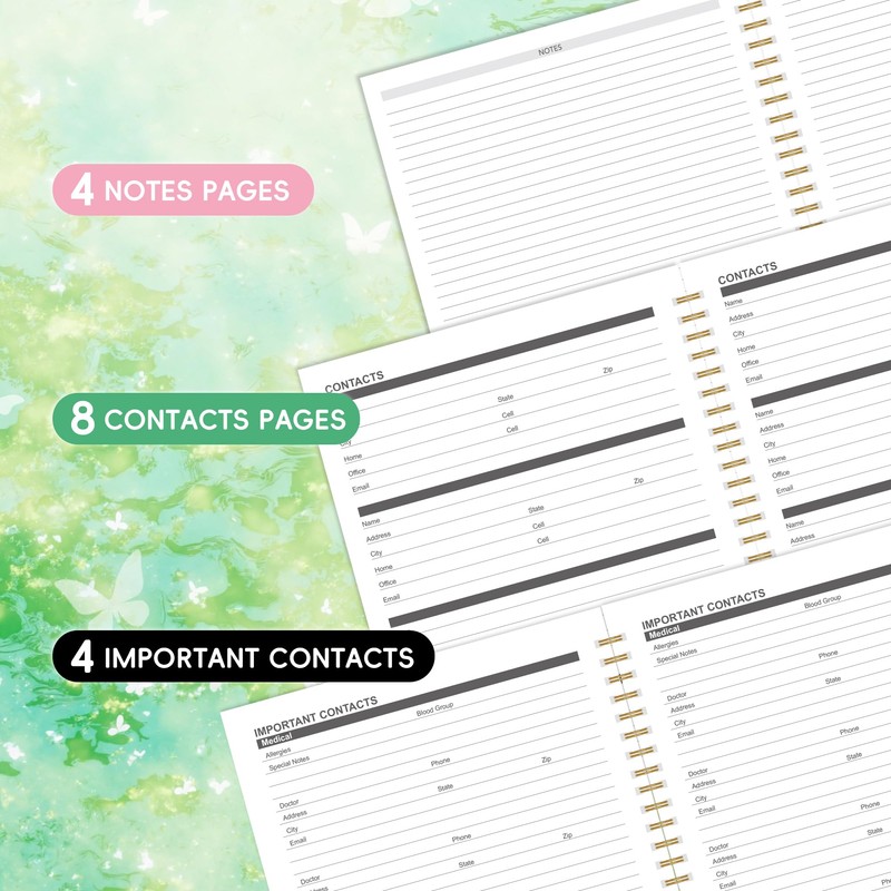 2026-2028 Monthly Planner Calendar - 3 Year Planner 2026-2028, Jan