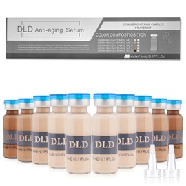 BB Facial Glow Starter Kit Pigment Serum Treatment,DLD Anti-Aging Serum Pigmente Set für Micro-Nedling Hautbehandlung 10 Fläschchen 5ml Niacinamide und Peptide zur Aufhellung des Hauttons Foundation