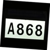 SHINEOFI 1pc Solar Address Sign Wall Mounted Number Lamp Outdoor