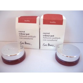 Ere Perez Carrot Colour Pot Lips, Cheeks Color HEALTHY Lot of 2 VEGAN Retail $62