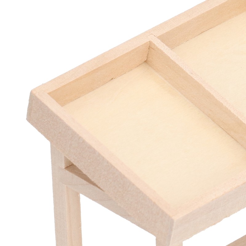 Doll House Shelf Display Racks 1:12 Miniature Wooden Stand Shelf