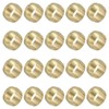 PATIKIL 10mm ID Brass Compression Sleeves, 40 Pieces Brass Compression