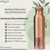 HYGGE 34oz (1L) Pure Copper Water Bottle – Leak-Proof Ayurvedic
