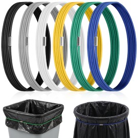 6 Pcs 96 Gallon Trash Can Rubber Bands, Heavy-Duty Trash Can Bands for 55-96 Gallon Bins, Band to Hold Trashs Bags in Place for Kitchen Office School