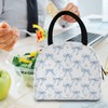KEEPREAL Blue Bows Insulated Lunch Bag for Women & Men