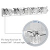 Ralbay Chrome Bathroom Vanity Light Fixtures 5 Lights Modern LED
