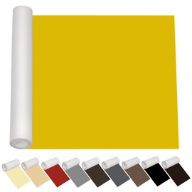 Leather Repair Patch for Furniture 12.6 x 60 inch Yellow Waterproof Durable Leather Tape,Self-Adhesive Leather Patch for Couch,Sofa,Car Seat,Vinyl Chairs,Leather Articles,Fabric Fix Etc.
