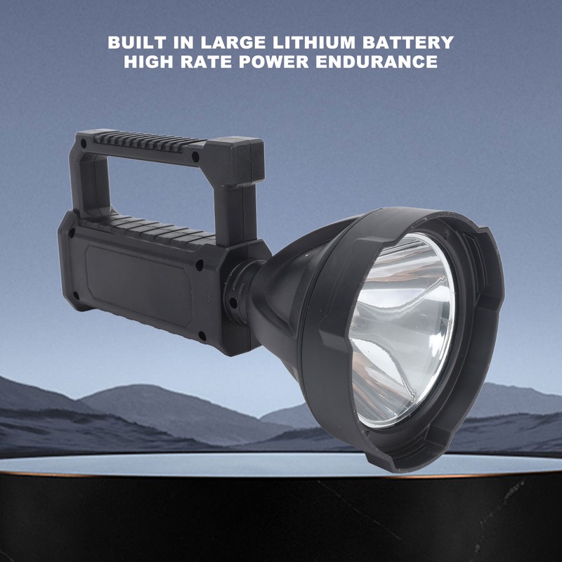 Handheld Spotlight Strong Light Waterproof Rechargeable Spotlight Flashlight LED Searchlight