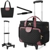 Arcoyard Rolling Teacher Bag with File Teacher Tote and Detachable