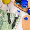 Gandeer 2 Pieces Silicone Painting Brush Color Shaper Tool Flat