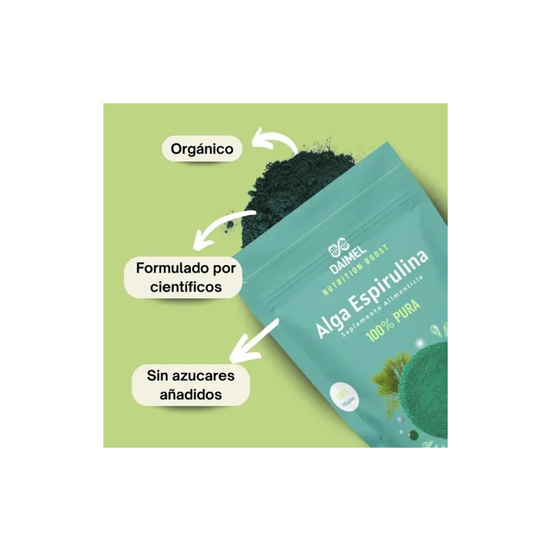 Alga Espirulina Pura En Polvo 2kg Superfood Orgánica