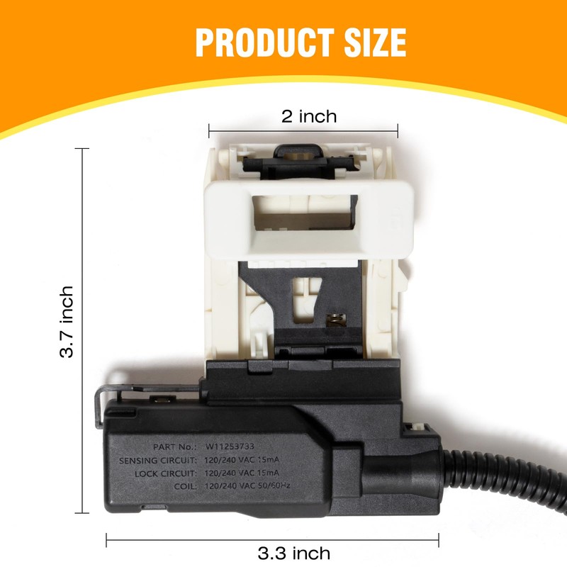 W11307244 W10682535 Washer Lid Lock Assembly - Replacement for Whirlpool,