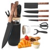 TOPLUCKY Knife Set, 7-Piece Kitchen Knife Set with Sharp Chef