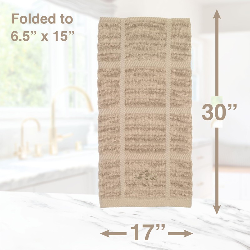 All-Clad Solid Kitchen Towels: Highly Absorbent, Super Soft Long Lasting
