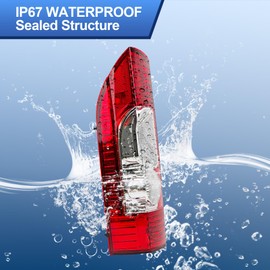 Convitex Replacement Driver Side Tail Light Without Circuit for RAM ProMaster 1500 2500 3500 for 2010-2023, w/o Bulbs Harness, Work Van Left Rear Lamp for 4725947AB LH