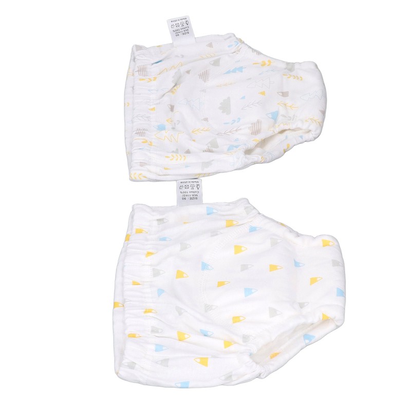 2PCS Toddler Training Pants Pure Cotton Reusable Baby Training Underwear