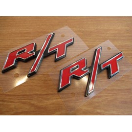 Dodge Jeep Chrysler Ram RT R/T Emblem Logo Charger Challenger 300 Set Of 2 OEM