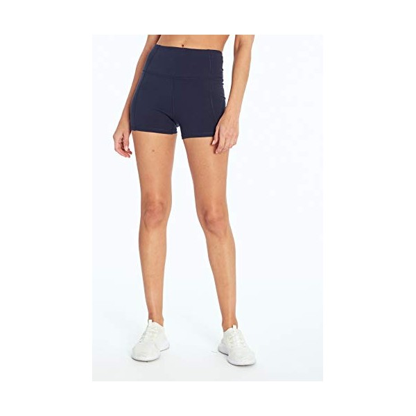 Jessica Simpson Sportswear Women's Standard Tummy Control Hottie Short, Midnight Blue, Large